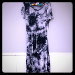 High low tye dyed tunic